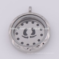 316l stainless steel 22mm Silver Cute Baby Footprint Floating plates For 30mm Floating glass Lockets